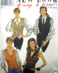 6113 2 HR BACK TIED VESTS, TUX COLLAR OR NOT PATTERN 6-16